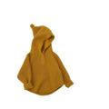 Kids' hooded knit sweater - autumn/winter collection - solid color, thickened, warm pullover for baby boys and girls - infant knit hoodie