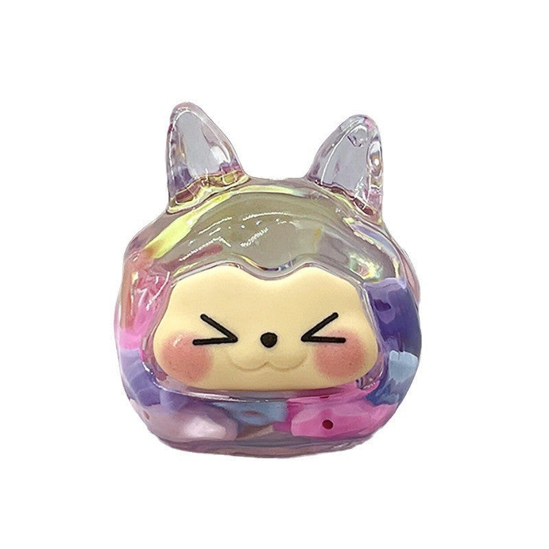 oversized three-dimensional quicksand KIKI shopping mall blind box figure desktop ornament car pendant DIY jewelry accessories