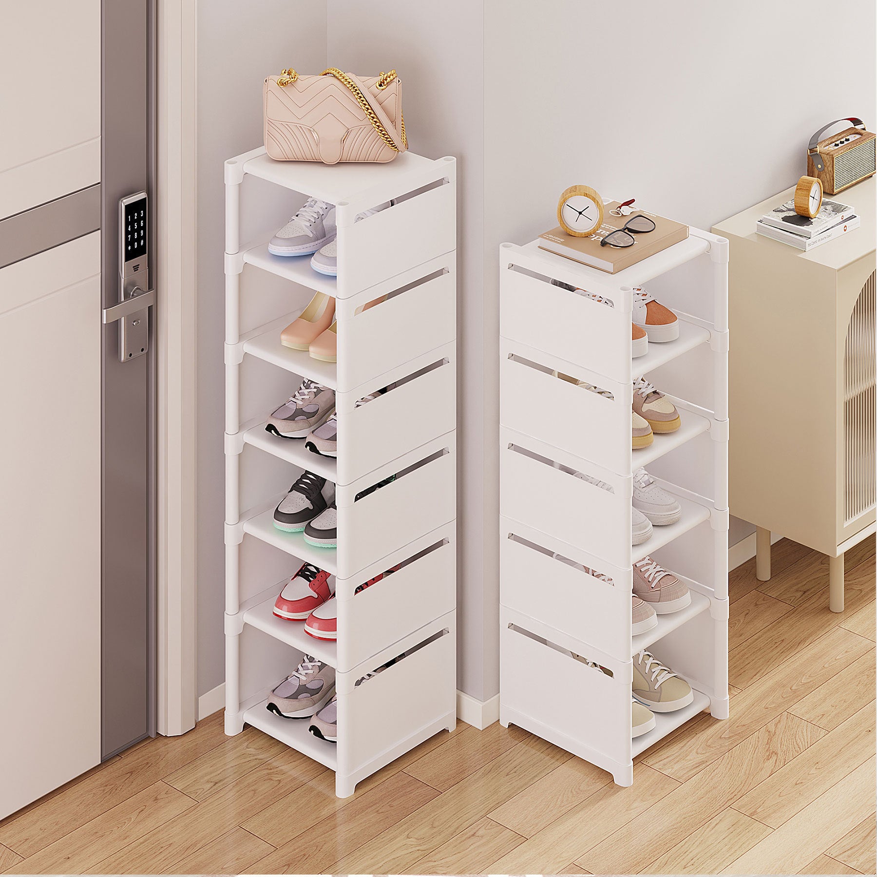 Shoe cabinet household door shoe storage multi-purpose simple shoe rack dormitory storage artifact multi-functional modern simple shoe rack