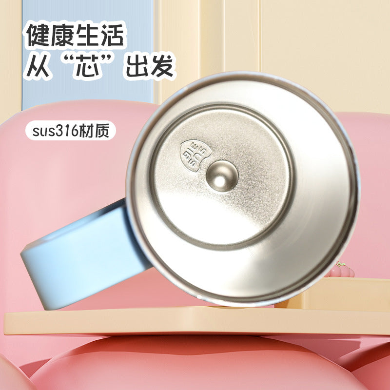 Big mac 316 straw thermos cup large capacity water cup female double drink ton cup high appearance ice cup