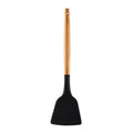 in stock silicone kitchenware for home non-stick pan cooking spatula baking colorful wooden handle kitchen supplies