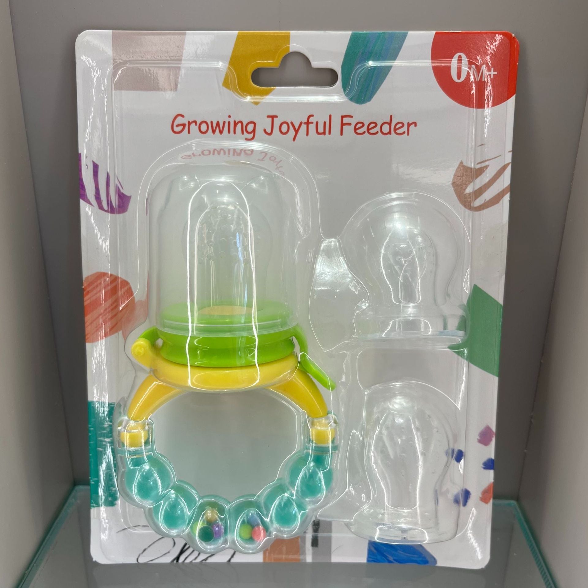 English card baby bell fruit and vegetable music large, medium and small mesh bag set fruit complementary food bite music silicone mesh