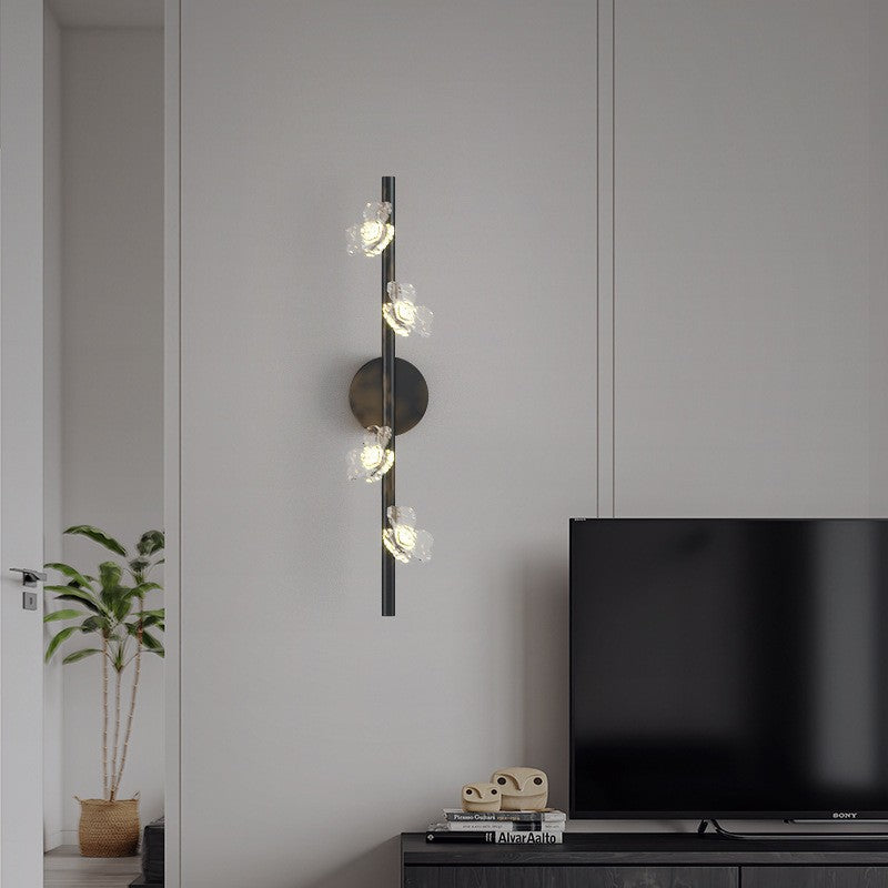 Wall lamp light luxury personality creative bedroom led bedside lamp Nordic simple modern living room TV series background wall lamp