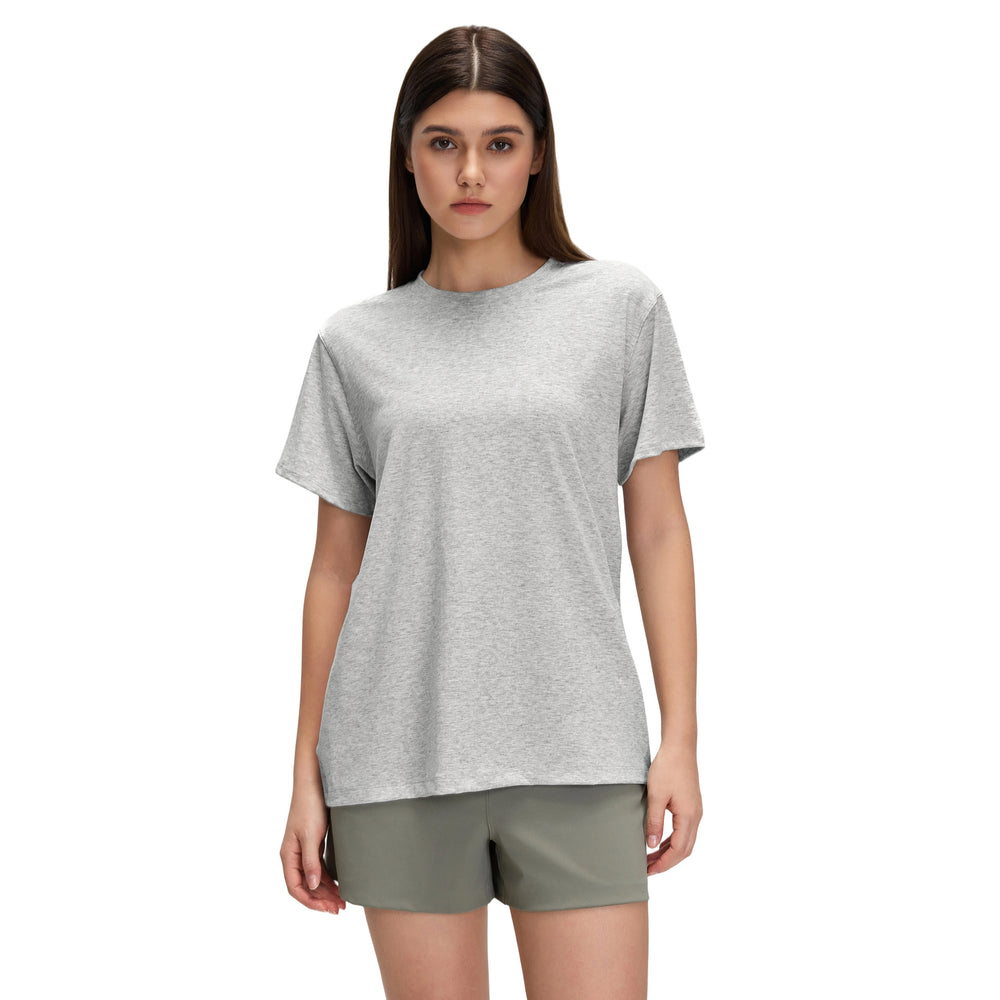 【customization available】loose fit women's short-sleeve yoga & activewear t-shirt - factory direct, supports custom oem/odm
