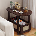 Medieval style bamboo coffee table, side table, corner table, sofa, living room, movablefor home, small trolley, small table, snack storage rack