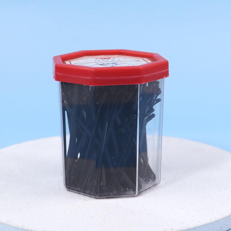 Cross-border simple boxed one-word metal clip plate hairpin back head broken hair fixed clip edge clip manufacturer customization