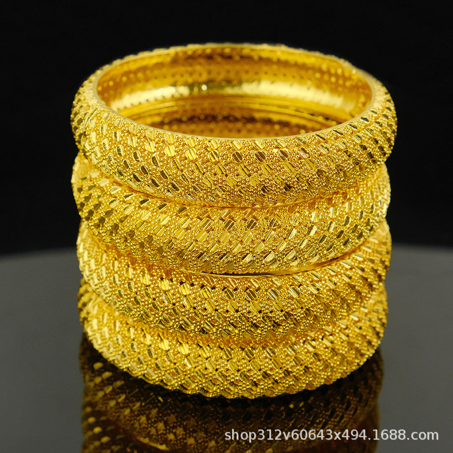 dubai women's bracelet middle eastern gold bracelet ethiopian saudi arabian wedding bridal jewelry