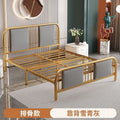 Iron bed double modern casual soft bed for home soft back bed apartment 1.35m b&b single iron bed