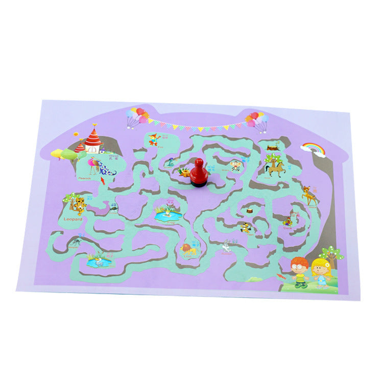 Magnet walking maze, technology small production small experiment puzzle play teaching aids popular science children DIY handmade creative early education