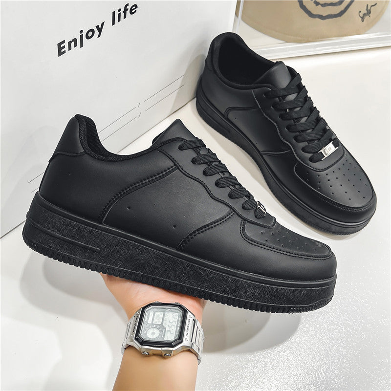 2026 spring men's new breathable air force 1 white sneakers - classic, versatile, casual student athletic shoes, trendy skate shoes
