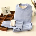 Kidsheattechintimatessuit baby oli velvet thickened autumn clothes long johns children boneless fleece-linedfall and winter pajamas
