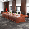 Saint li paint conference table with solid wood veneer, long table for company reception and training, large negotiation table and chair set