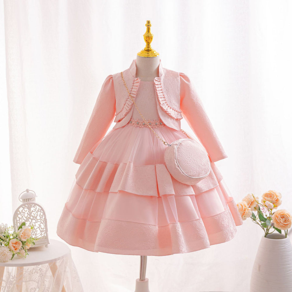 Export ready-made wholesale skirt three-piece wedding dress kids dress princess dress girl flower girl dress girl dress