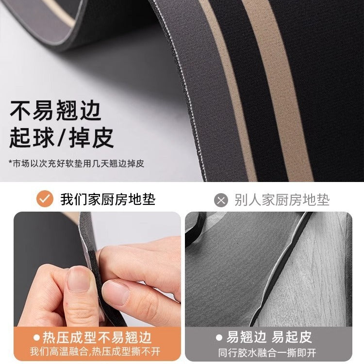 Kitchen floor mat non-slip oil-proof  new diatom mud wipeable no-wash special mat water-absorbent no-wash floor mat