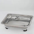 Manufacturer stainless steel four-legged stove casual hotel restaurant buffet stove outdoor picnic four-legged square stove round stove wholesale