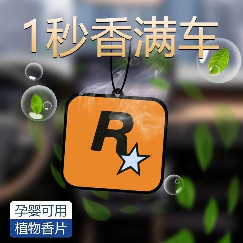 Car fragrance tablets car perfume car aromatherapy pendant r star long-lasting light fragrance car interior deodorant fragrance