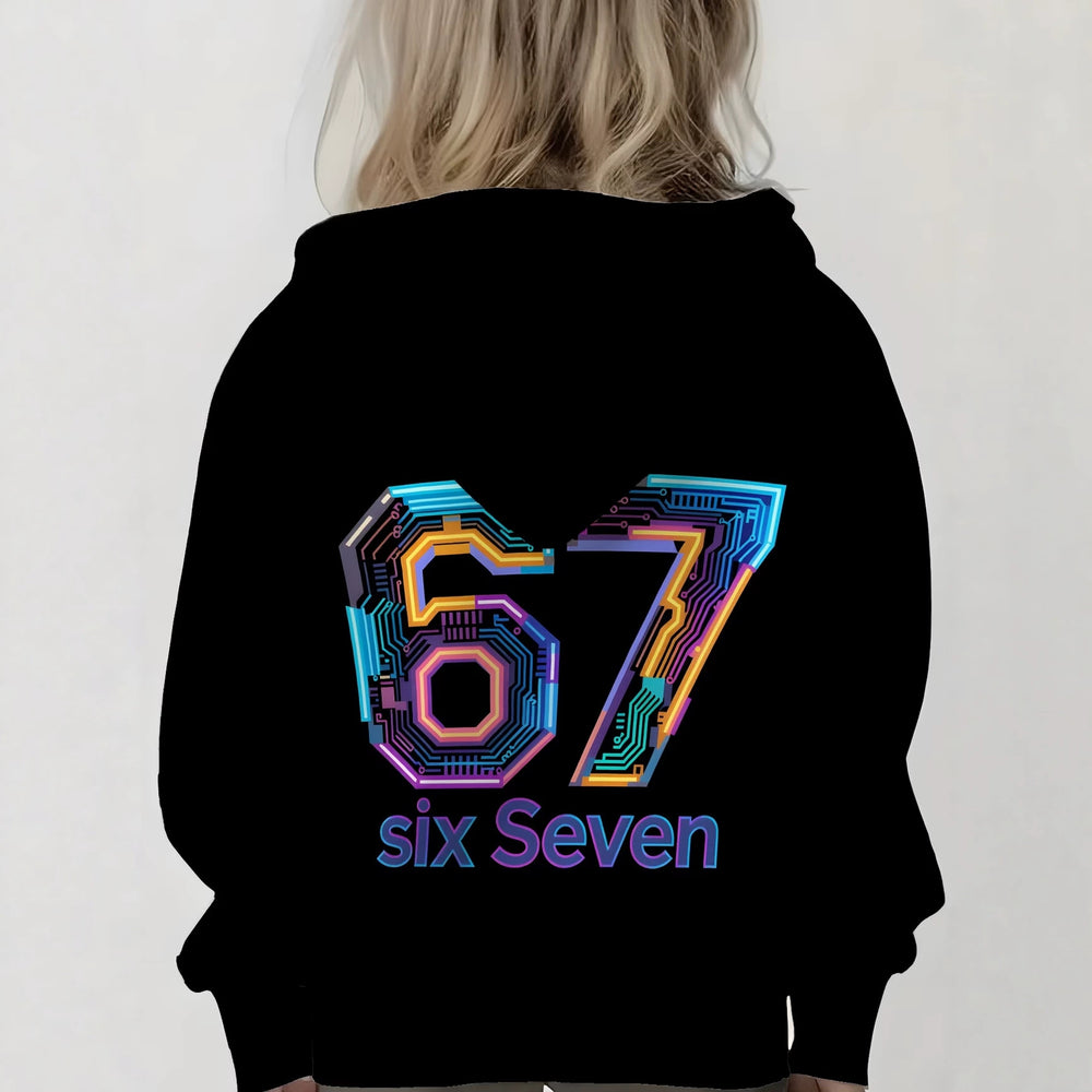 Kids' hoodie jacket, cross-border hot seller: cute cartoon print fashion zip-up hoodie for girls, dropshipping available