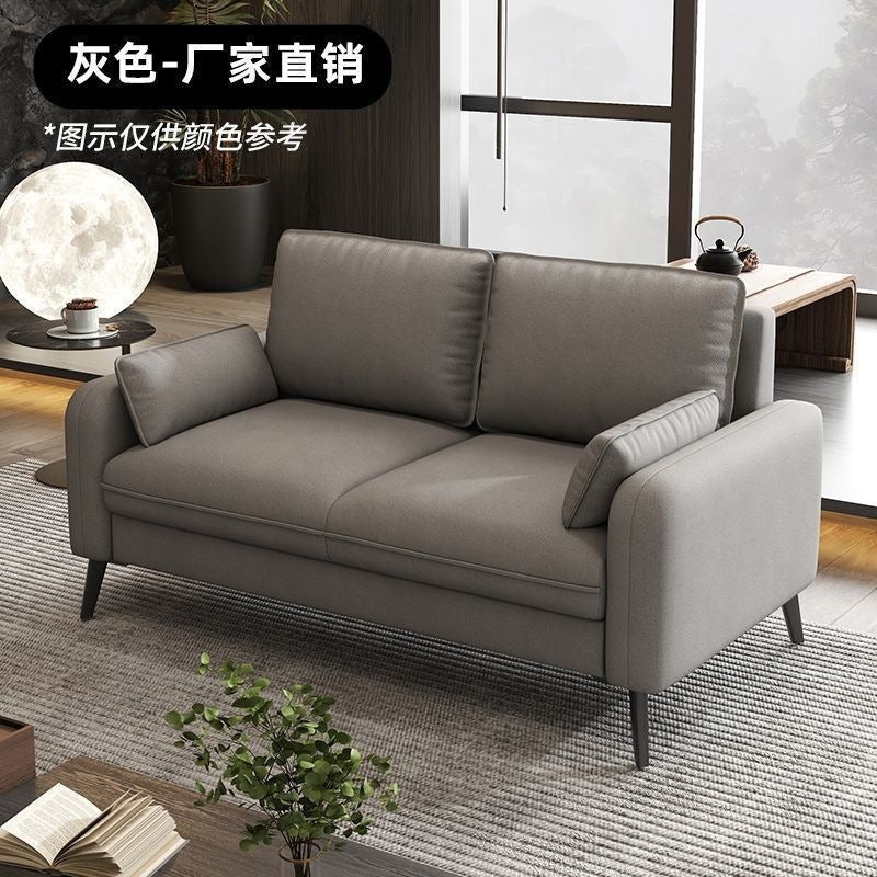 Small apartment sofa, modern minimalist bedroom, apartment rental, single sofa, office reception, three-seater small sofa