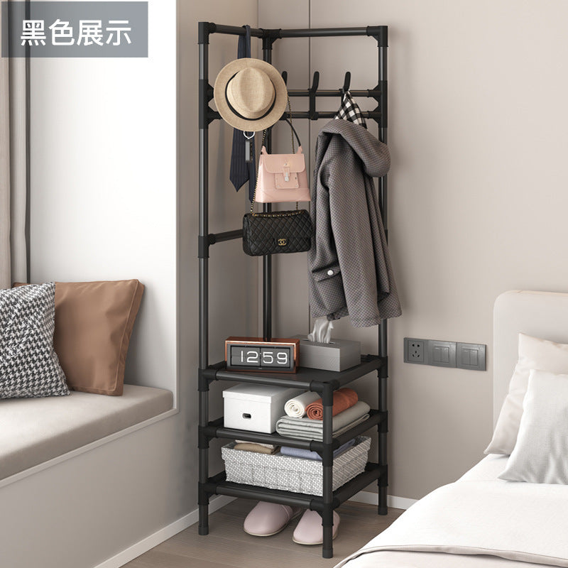 Corner simple coat rack floor bedroom bedside storage rack corner storage rack modern casual clothes rack