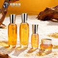 Ready-to-ship cosmetic glass bottle set: 120ml high-end lotion and serum decanters, 50g facial cream glass jars