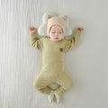 new korean style ins autumn and winter baby thermal underwear set - belly protection, loungewear, and sleepwear