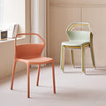 For homemodern casual plastic chair casual scandinavian backrest dining chair makeup stackable casual waiting outdoor chair