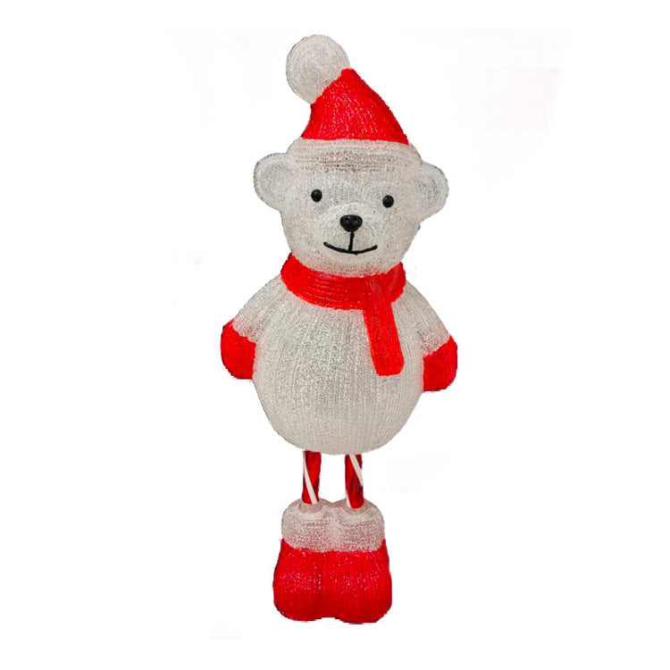 Customized  Santa Claus modeling light battery box, festive decoration, acrylic lanterns, luminous lantern ornaments