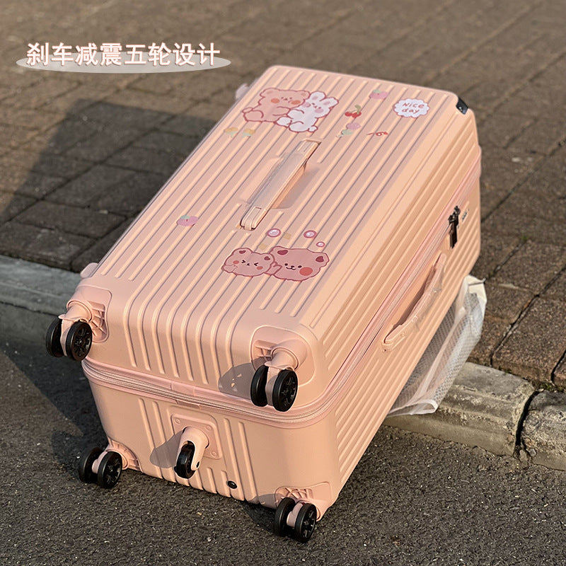 Pinghu ultra-light large-capacity suitcase women's trolley case 28-inch luggage five-wheel password case suitcase men's leather case