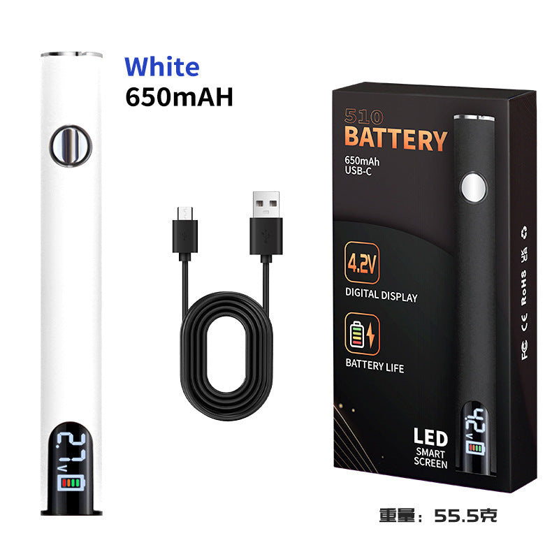 Cross-border explosive portable USB electric soldering iron USB wire burning pen digital display electric welding pen adjustable temperature 510 Loro iron connector