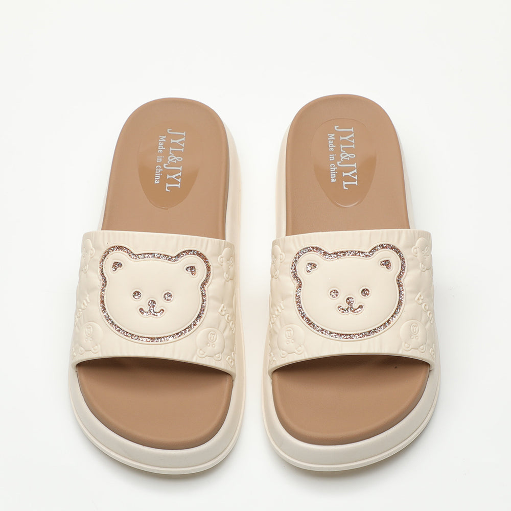 Thick solebear slippers women's summer 2024new arrivaloutwearnon-slipdeodorizing filterindoor homecute sandals