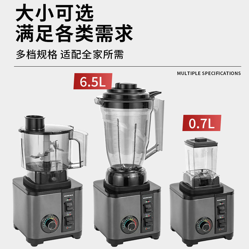 Commercial high-power blender & food processor - quiet, multi-functional juicer, smoothie maker, ice crusher, and juice extractor