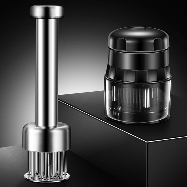 With protective meat loosening needle, ham steak quick meat loosening hammer 304 stainless steel meat tenderizer meat tenderizing needle beating meat hammer