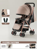 Baby stroller - convertible pushchair, lightweight & foldable, one-click fold, four-wheel design for easy walking, suitable for ages 0-3 years