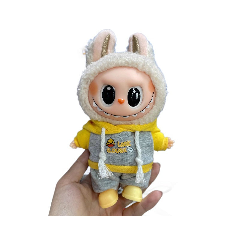 Only clothes labubu baby clothes labubu clothes 17cm first, second and third generation stuffed doll dress up sports suit