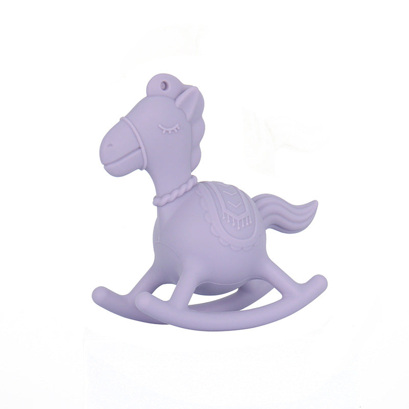 Baby teething glue hand shaking rattle silicone toy baby molar significant other anti-eating hand molar stick sound biting glue