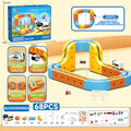 hot-selling electric magnetic track car, mini high-speed train, children's educational toy, building block set, magical 3d toy