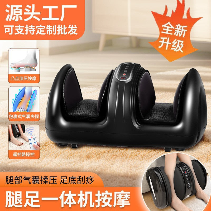 Automatic foot massager for home use - leg, foot, and sole massage with kneading, heating, and acupoint therapy