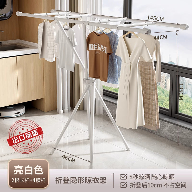 Clothes drying rack indoor for homefloor standing foldable does not take up space bedroom clothes hanger small apartment balcony clothes drying clothes