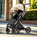 Lightweight newborn foldable high-view two-way new pushing baby stroller - sit & recline options for baby walking