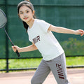 Girls' summer new arrival: kids' round neck short sleeve  versatile fashion girl's tracksuit set - summer outfit