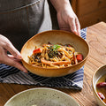 Japanese retro stoneware ceramic tableware restaurant hotel business dessert bowl soup bowl pasta bowl good-looking kiln bowl