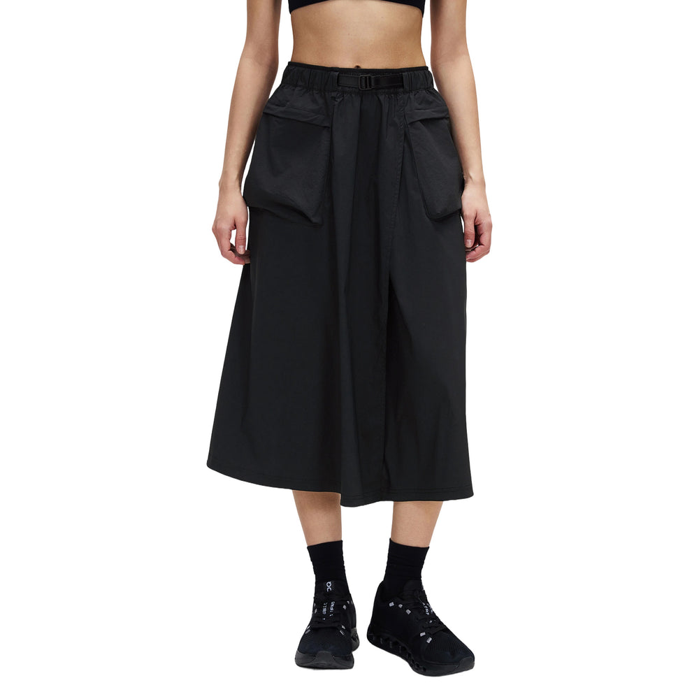 Women's active skirt - summer casual versatile cargo skirt - outdoor water-resistant large pocket midi skirt d26048