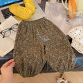 [korean style wear] children's anti-mosquito pants  summer thin ins style loose walking pants thin style