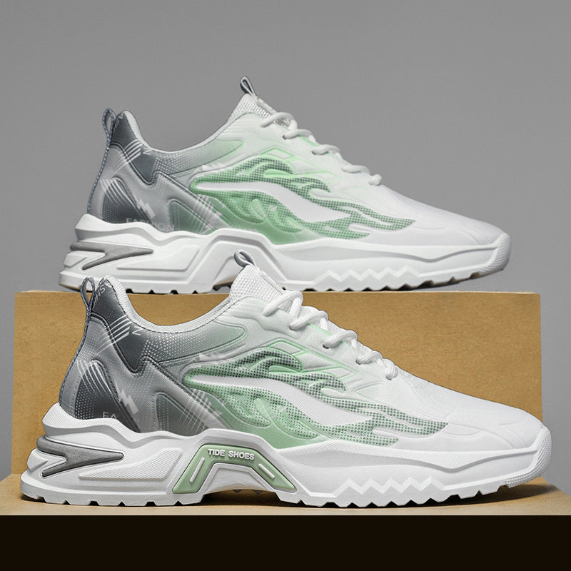 2026 new men's shoe hot seller: non-slip, breathable, student sports running shoes, chunky sole, versatile dad shoes, trendy men's sneakers