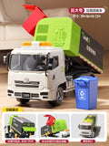 Kids oversized garbage truck sweeping sanitation alloy engineering urban garbage sorting bucket artificial car model toy