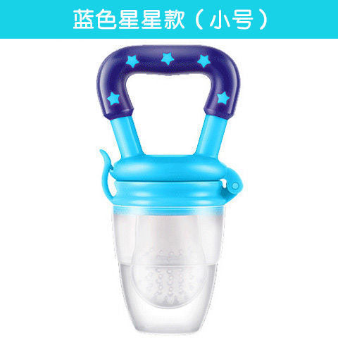 Baby food grade teether baby teething stick fruit vegetable bite bag pacifier newborn silicone teether