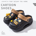 2025 new women's wedge platform clogs - summer outdoor wear, thick sole, two-wear style, chunky heel, non-slip beach sandals & slippers