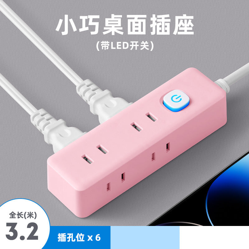 Two-pin socket 2-hole plug for homeusb power strip two-pin plug wiring board two-claw plug-in board two-pin power strip