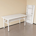 Casual folding table rental house desktop computer table simple dining table for home reinforced double beam installation-free study table