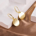 European and american cross-border new fashion high-end elegant earrings - minimalist versatile round studs for women